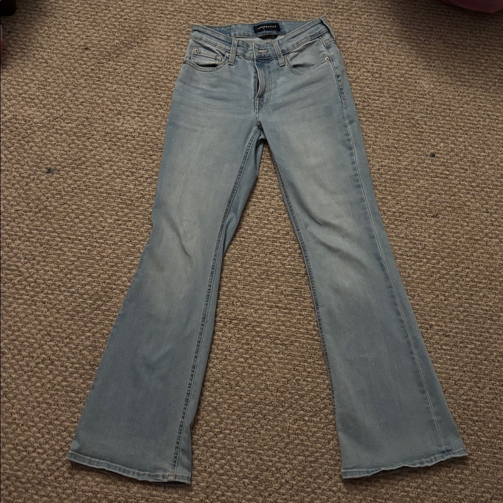 Aeropostale Women's light wash denim Flare Jeans